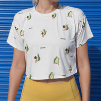 Avocardio - All Over Print Crop Top