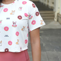 Dogs & Donuts - All Over Print Crop Top