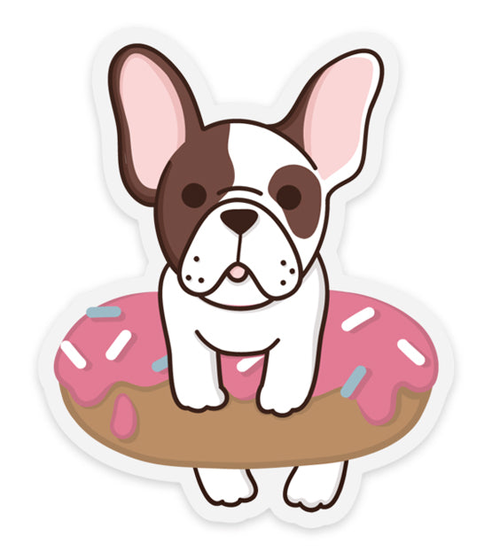 French Donut Clear Sticker