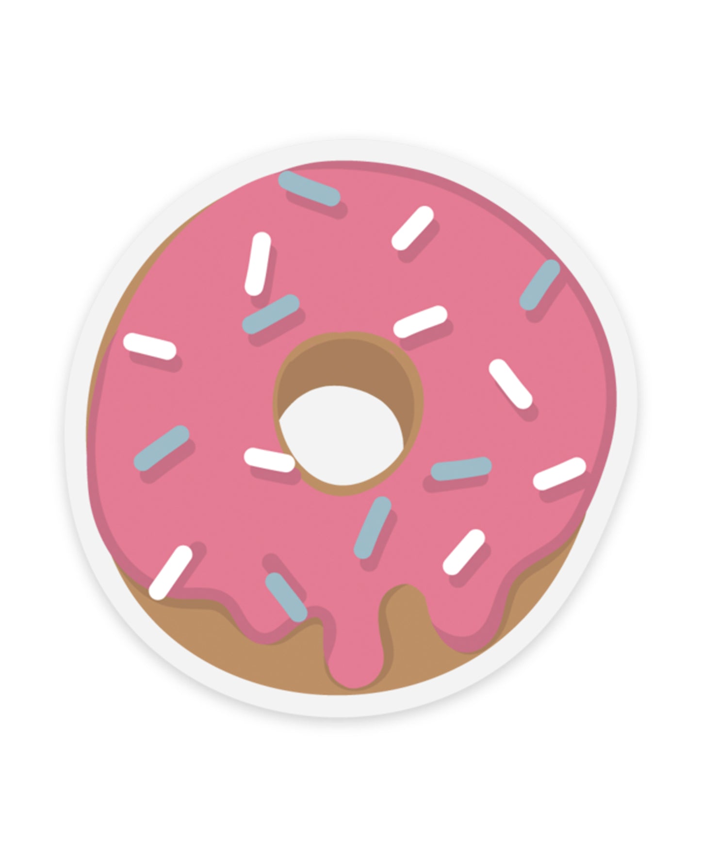 Pink Donut Clear Sticker