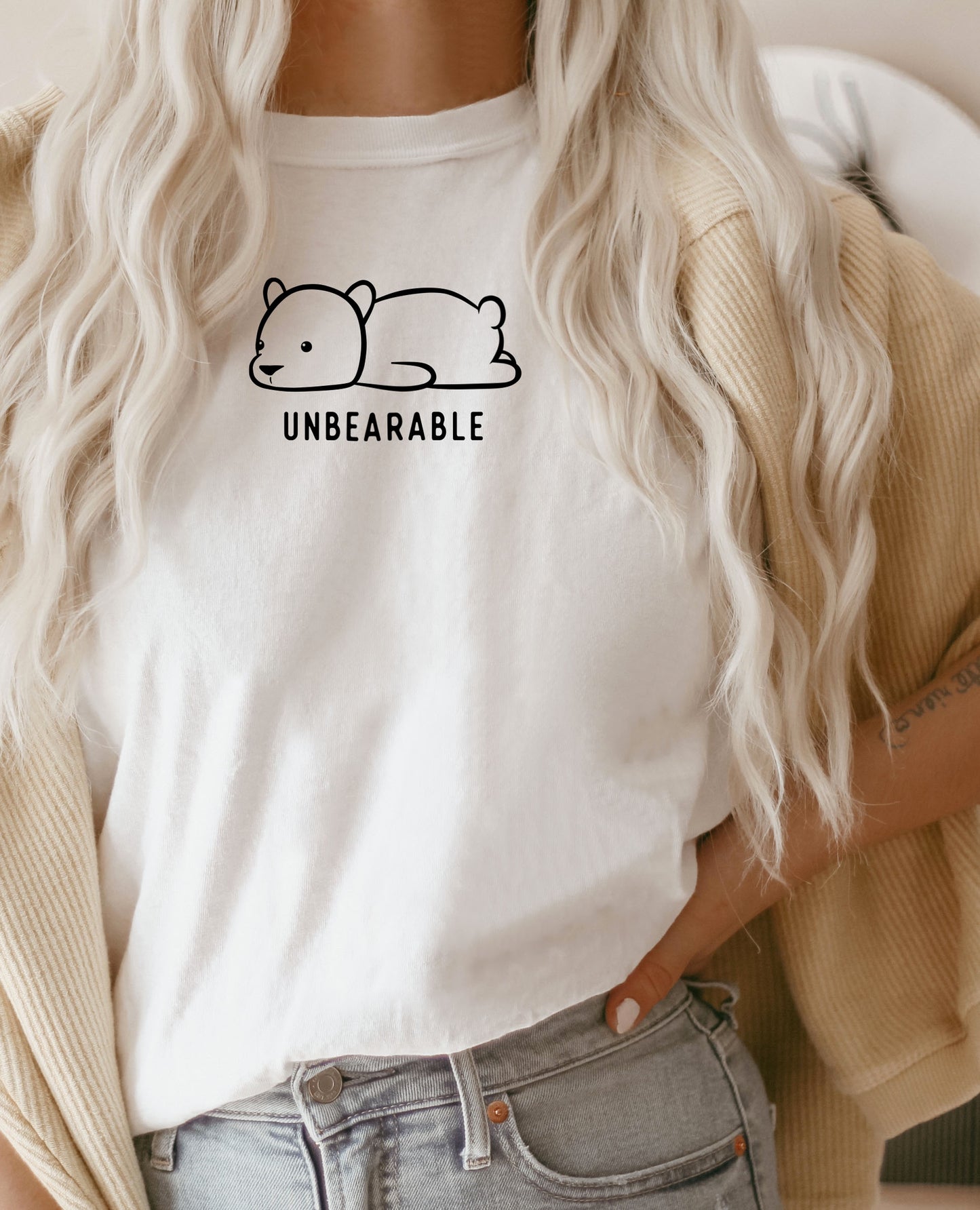Unbearable - White Tee