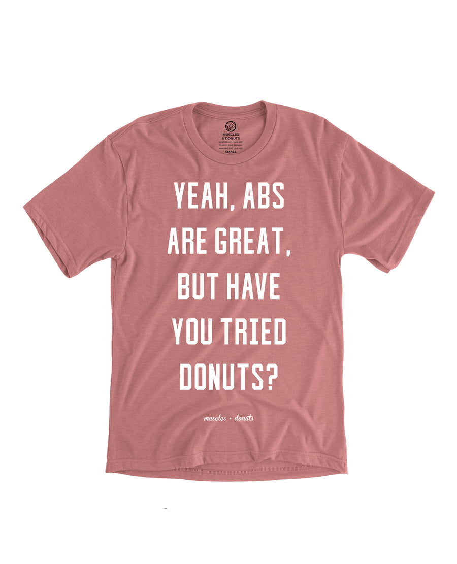 Abs vs Donuts - Mauve Tee
