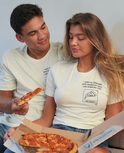 Can I Download Pizza? Citron Tee