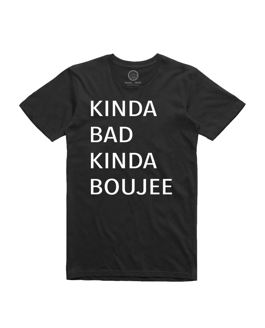 muscles and donuts bad and boujee black tshirt tee