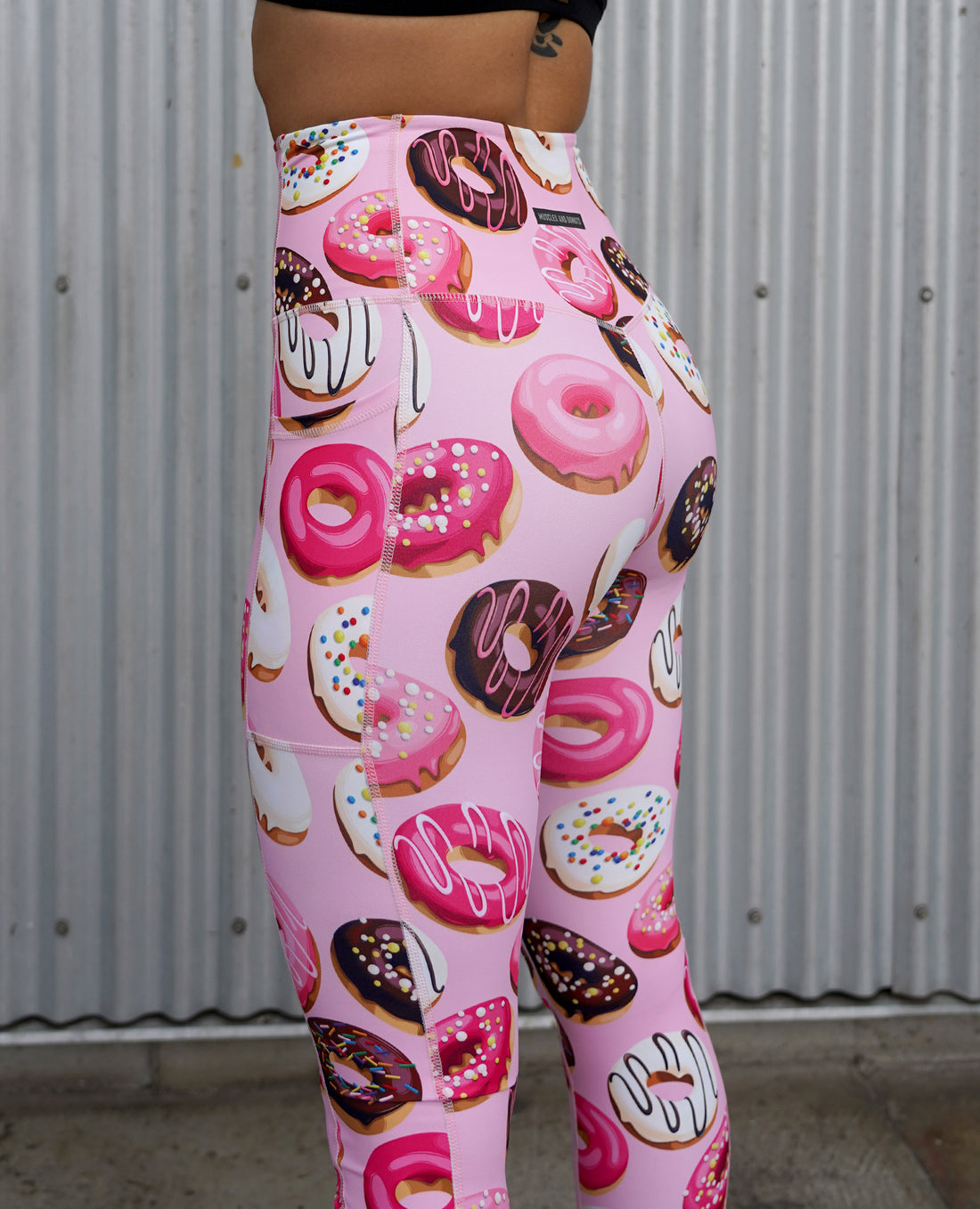 Donut Leggings - Pink – Muscles and Donuts