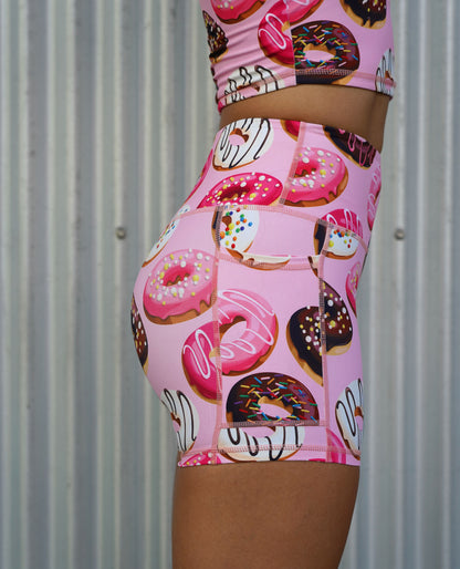 Muscles and donuts pink donuts shorts