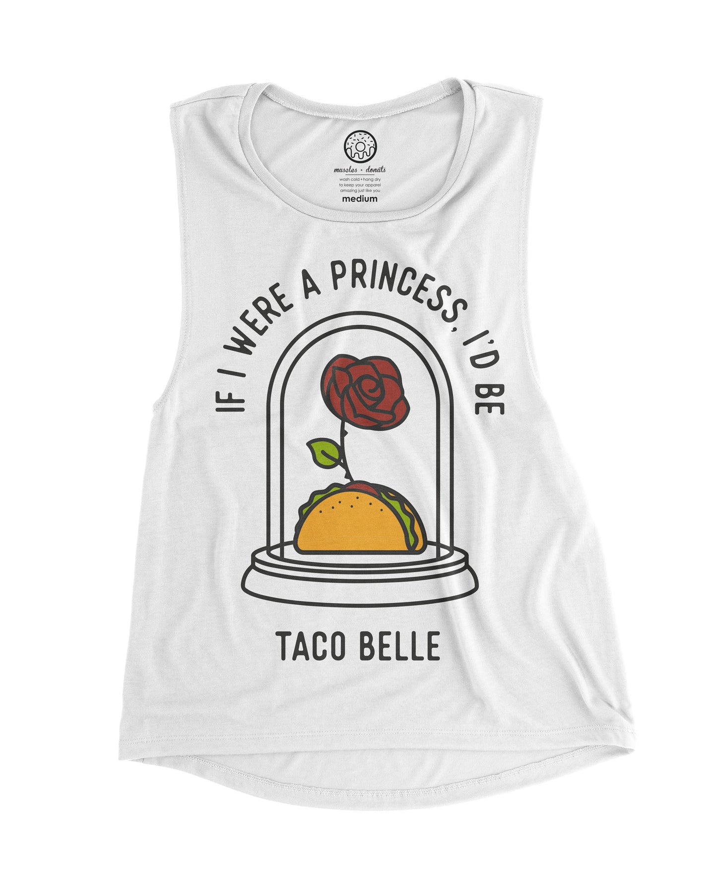 Taco Belle - White Muscle Tank