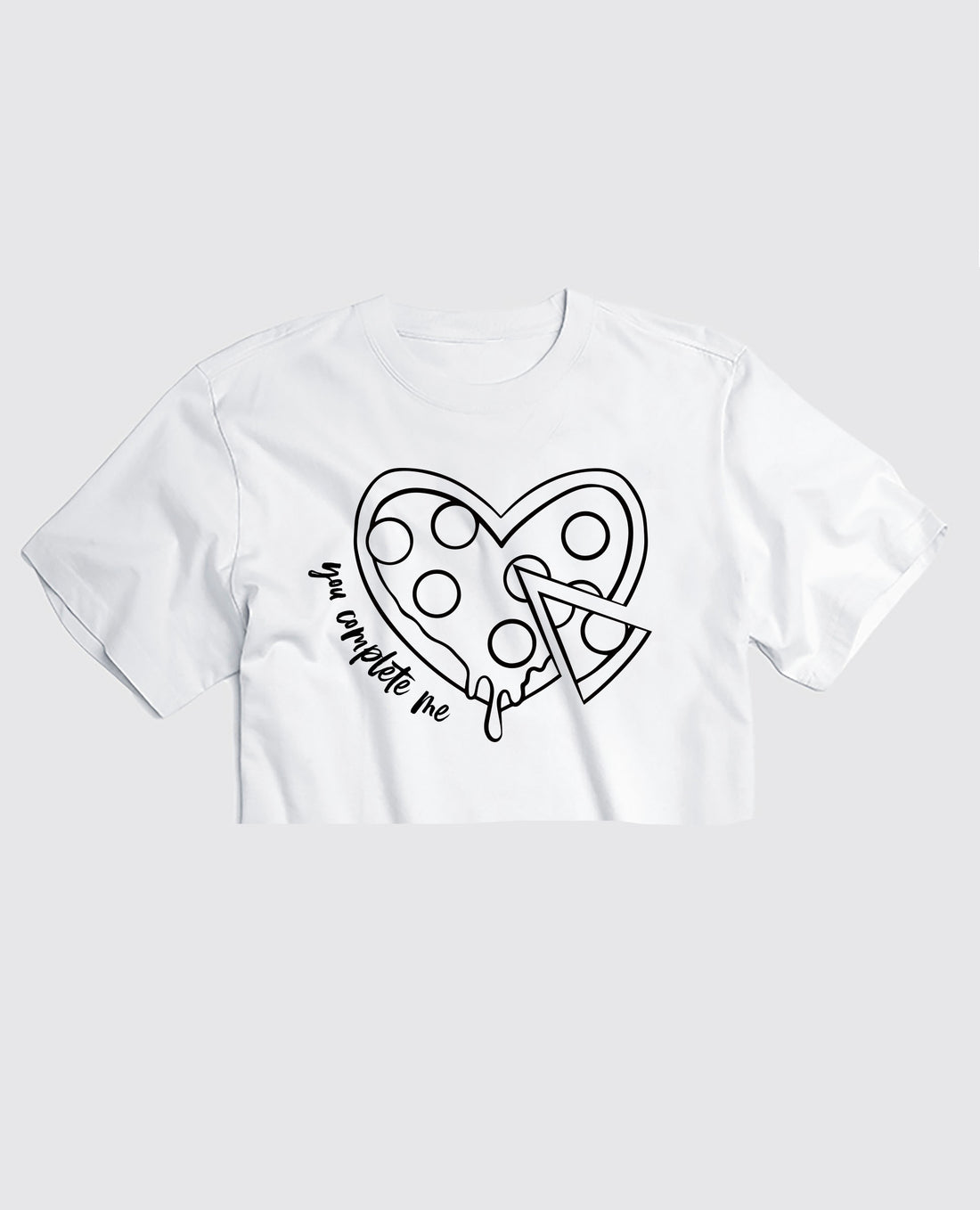 Pizza My Heart - Cropped Tee