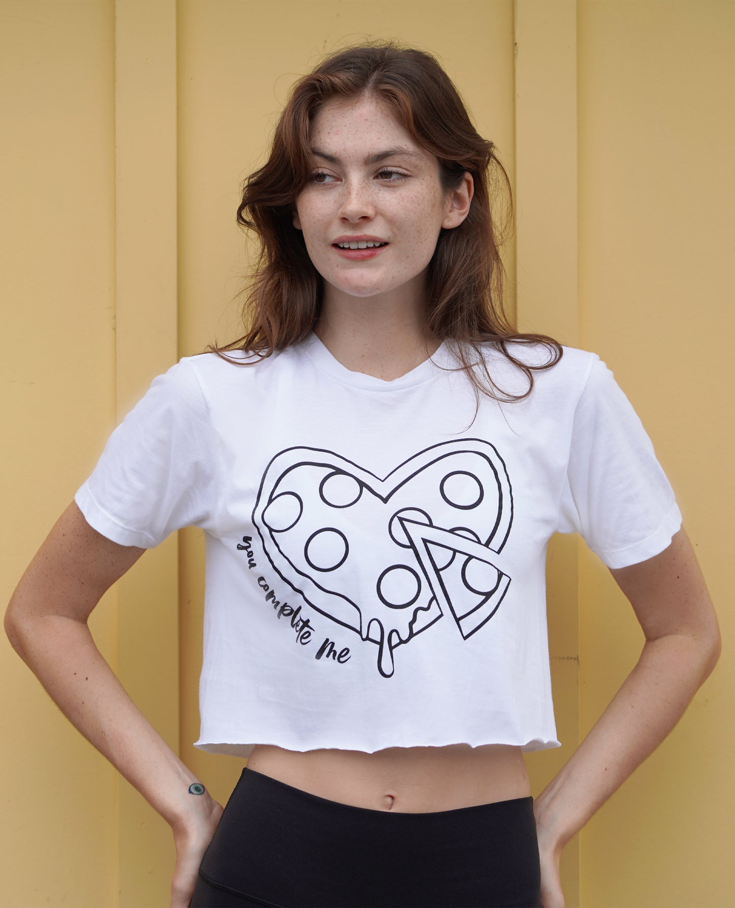 Pizza My Heart - Cropped Tee – Muscles and Donuts
