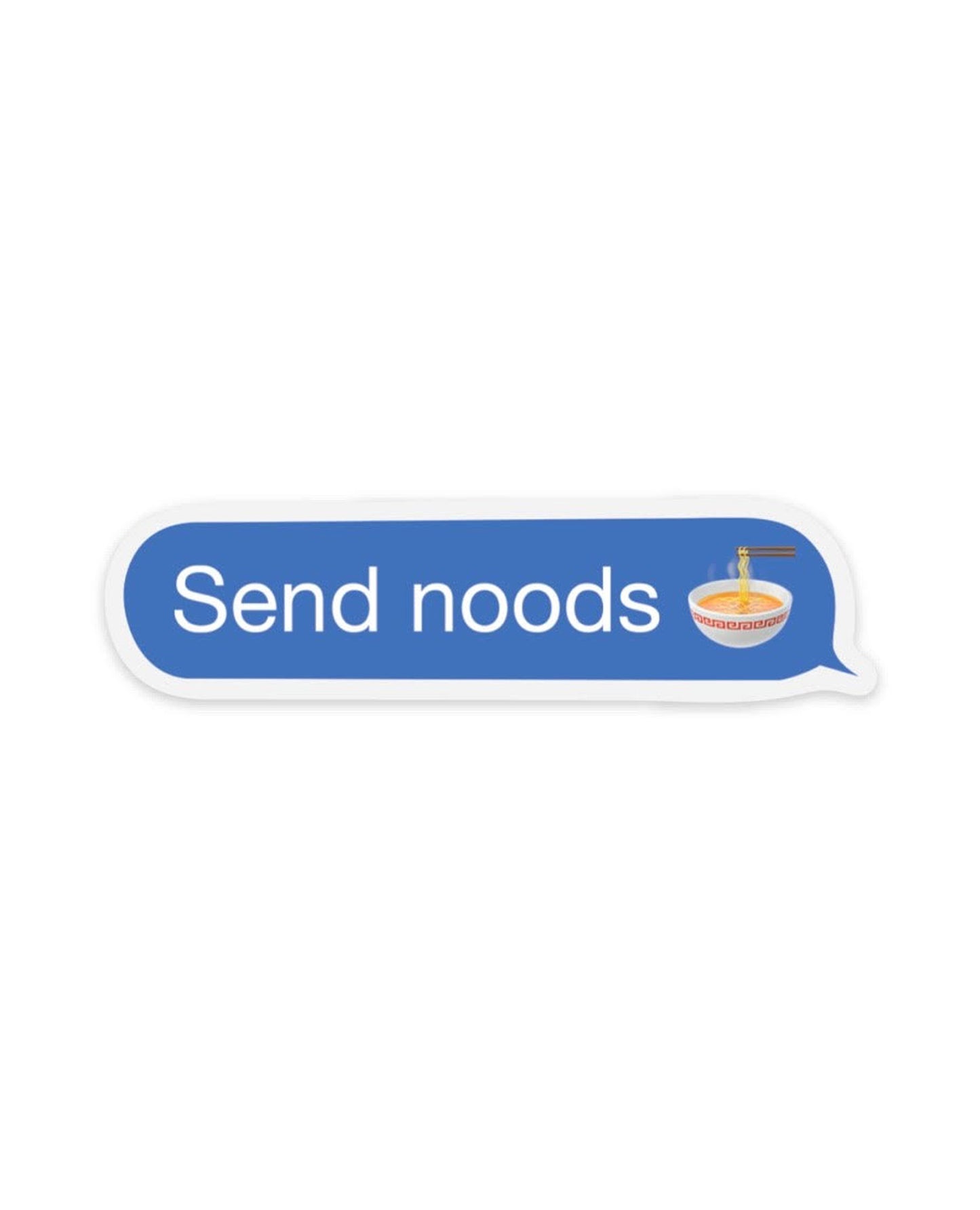Text Noods! Clear Sticker
