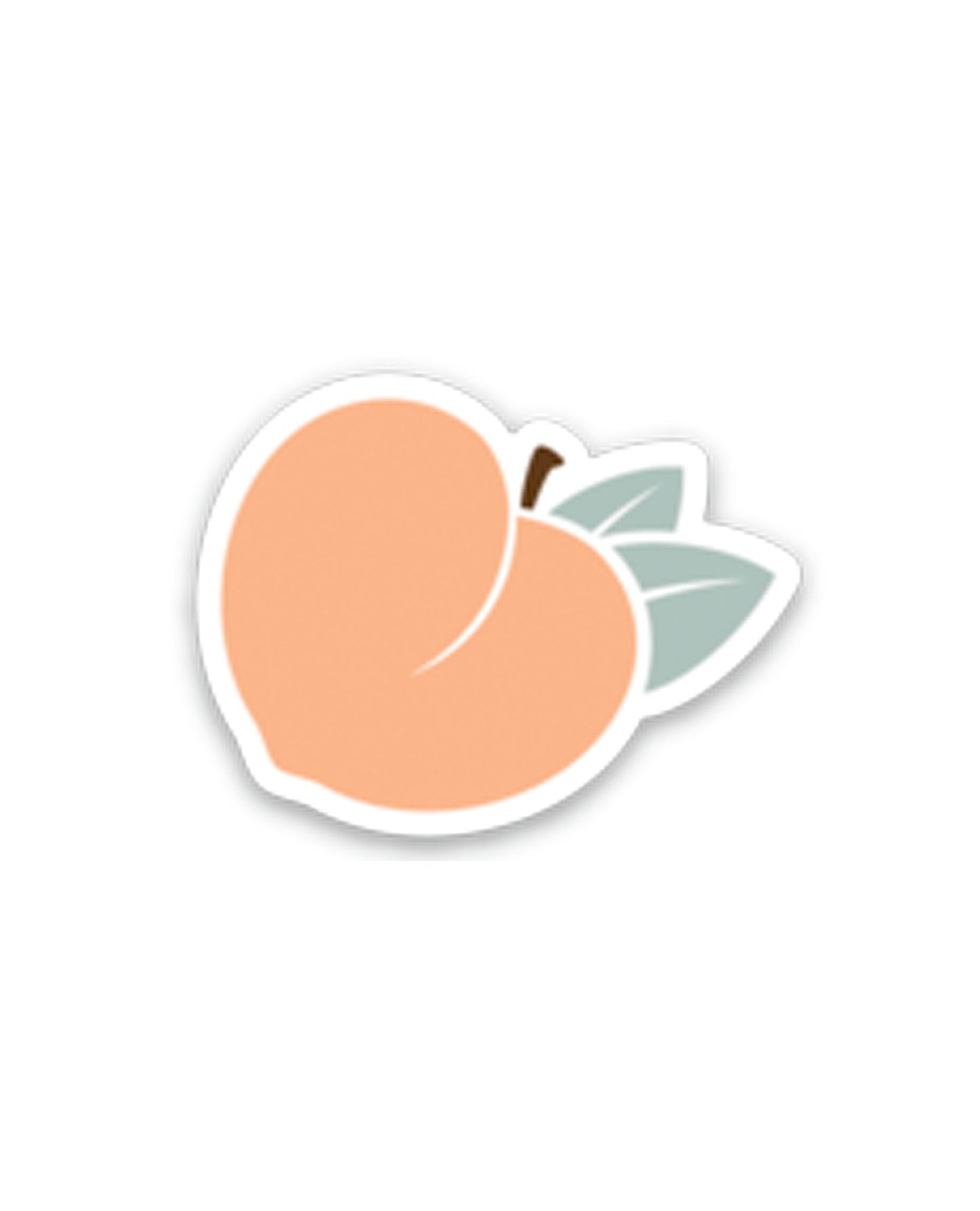 Peach Clear Sticker